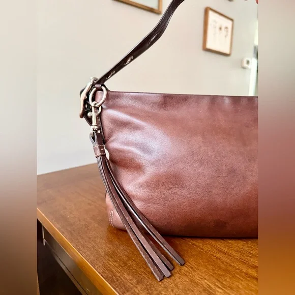 ‼️SOLD ‼️Vintage Coach East West Legacy Shoulder Bag in Mahogany Y2K 2006 - Picture 3 of 15